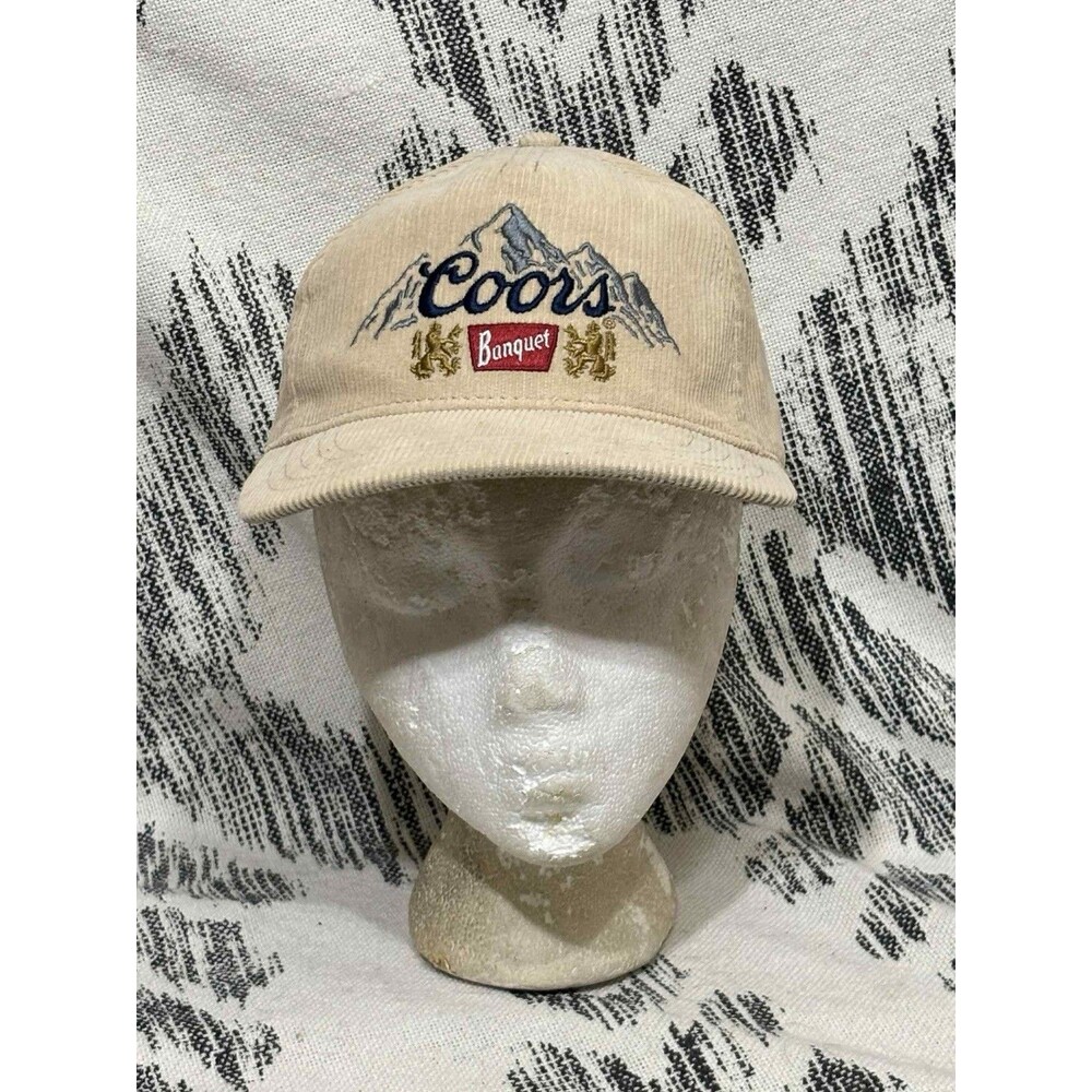 Coors Beer American Needle Snapback Hat Corduroy Camping Adjustable Adult Size